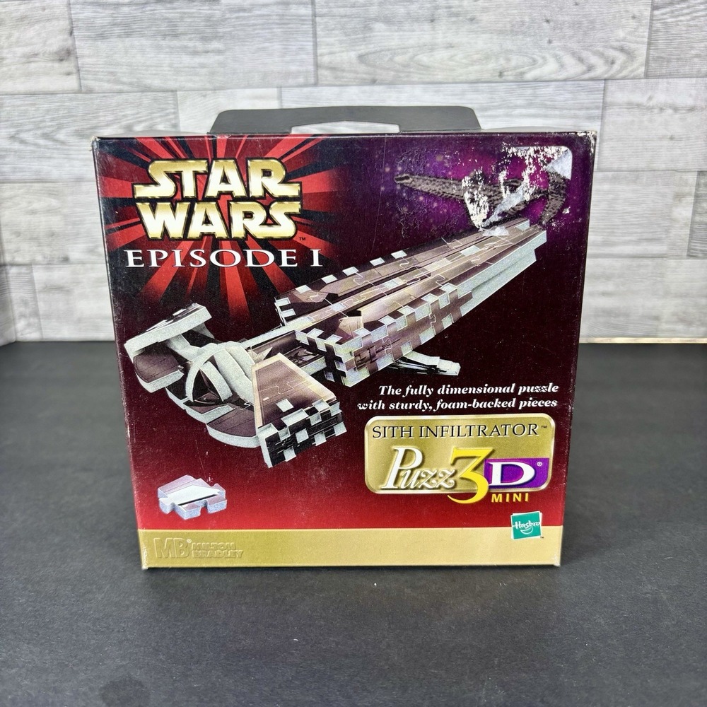 Vintage 1999‎ Star Wars Episode 1 Sith Infiltrator 9" Puzzle MINI Puzz 3D